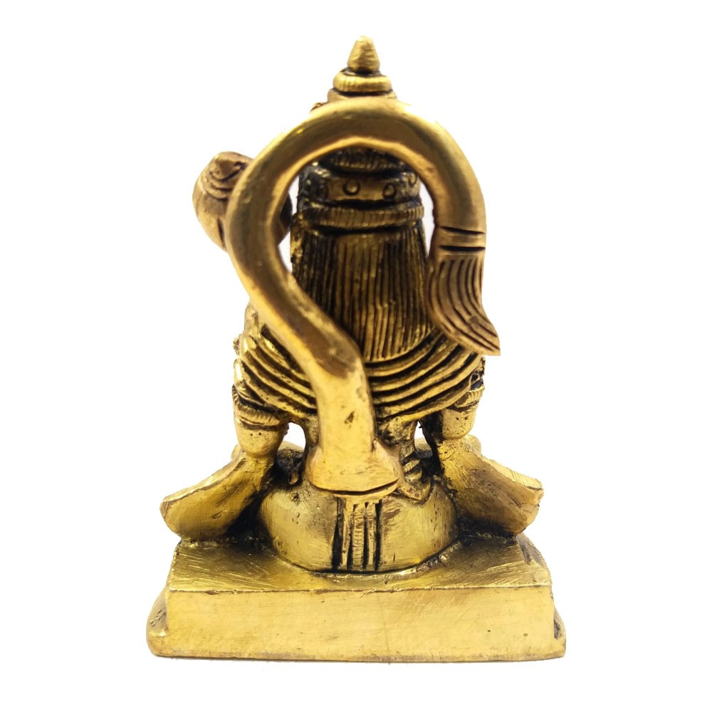 Brass Hanumanji Sitting Idol L2.25" x W1.75" x H3.25"